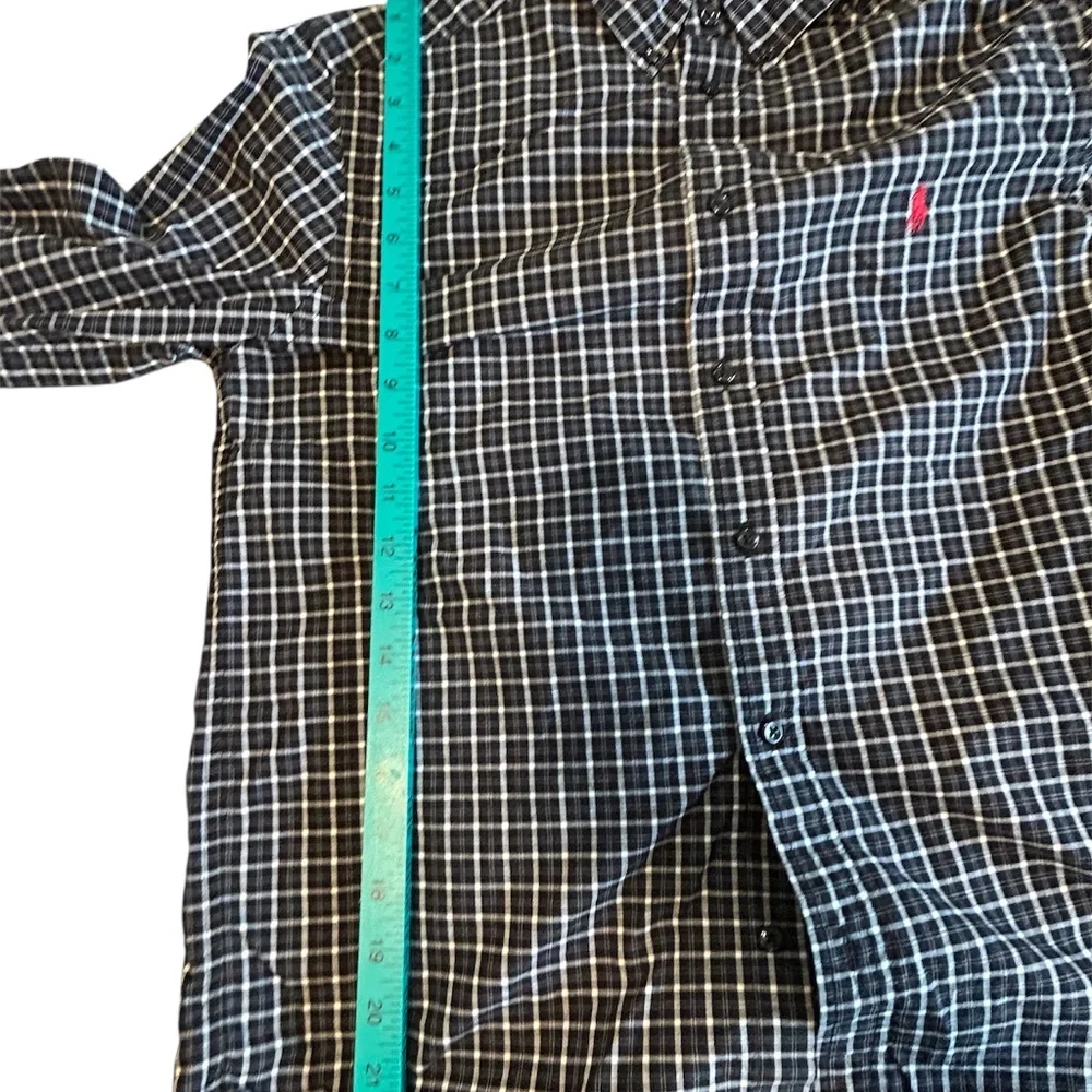 Ralph Lauren Button Up Shirt Youth Large 16/18 Plaid Long Sleeve Kid Boy